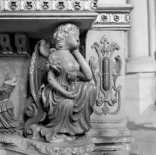 Young monument, Bristol Cathedral, Bristol, 1945. Artist: Eric de Maré