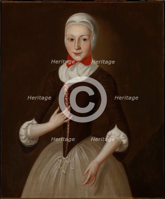 Young Moravian Girl, ca. 1755-1760. Creator: John Valentine Haidt.