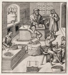Young Maximilian in the Mint. Creator: Leonhard Beck (German, c. 1480-1542)