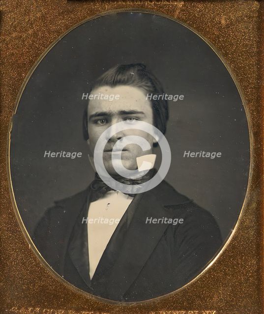 Young Man, 1850s. Creator: Knickerbocker Gallery.