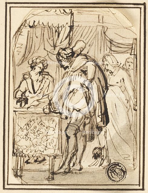 Young Man at Scribe's Table, n.d. Creator: Thomas Stothard.