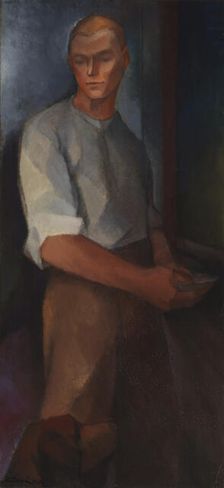 Young Man, Blacksmith, 1917. Creator: Alvar Cawén