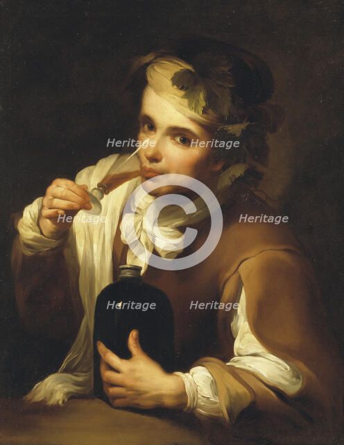 Young Man drinking Wine, c17th century. Creator: Unknown.