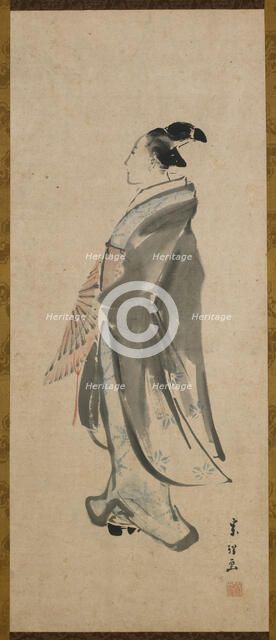 Young man, Edo period, ca. 1795-1798. Creator: Hokusai.