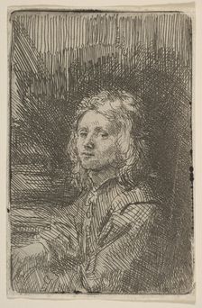 Young Man, Half-Length, 1620-69. Creator: Workshop of Rembrandt (Rembrandt van Rijn) (Dutch, Leiden 1606-1669 Amsterdam)