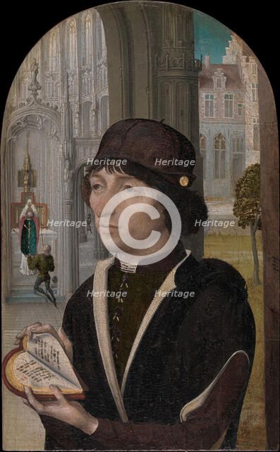 Young Man Holding a Book, ca. 1480. Creator: Master of the View of Sainte Gudule.
