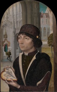 Young Man Holding a Book, ca. 1480. Creator: Master of the View of Sainte Gudule