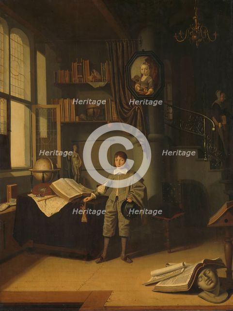 Young Man in a Study, 1640-1650. Creator: Adriaen van Gaesbeeck.