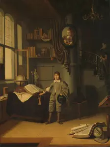 Young Man in a Study, 1640-1650. Creator: Adriaen van Gaesbeeck