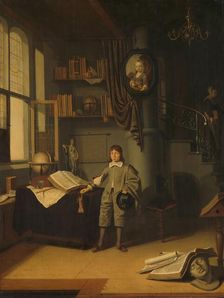 Young Man in a Study, 1640-1650. Creator: Adriaen van Gaesbeeck