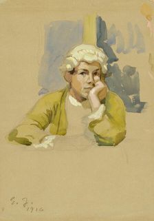 Young Man in Rococo Attire, 1916. Creator: Eero Jarnefelt