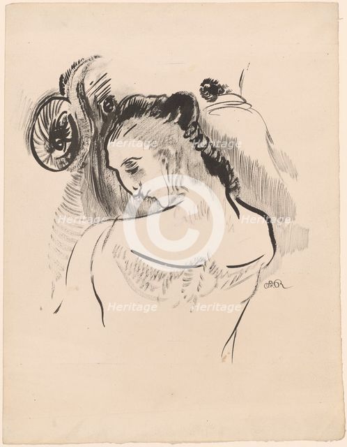 Young Man (Jeune Homme), 1896-1900. Creator: Odilon Redon.
