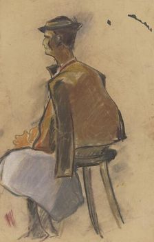 Young man resting, 1931. Creator: Zolo Palugyay