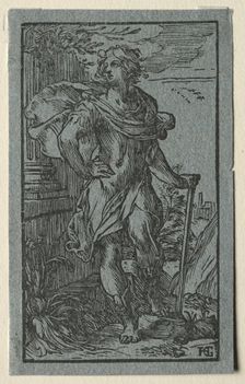 Young Man Standing. Creator: Hendrick Goltzius (Dutch, 1558-1617)