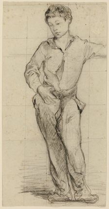 Young Man Standing (Léon Leenhoff) (recto), 1864/65. Creator: Edouard Manet