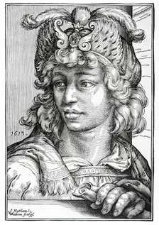 Young Man with a Turban, 1613. Creator: Christoffel van Sichem I