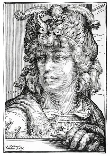 Young Man with a Turban, 1613. Creator: Christoffel van Sichem I.
