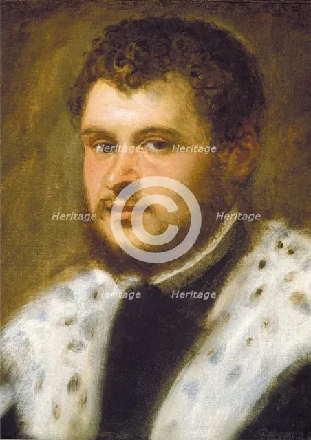 Young Man with a Beard, c1555. Creator: Jacopo Tintoretto.