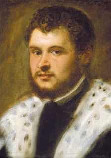 Young Man with a Beard, c1555. Creator: Jacopo Tintoretto
