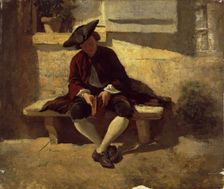 Young Man with a Book, 1860. Creator: Jean Louis Ernest Meissonier
