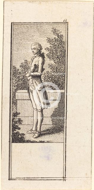 Young Man with Hat under Arm, 1784. Creator: Daniel Nikolaus Chodowiecki.