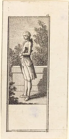 Young Man with Hat under Arm, 1784. Creator: Daniel Nikolaus Chodowiecki