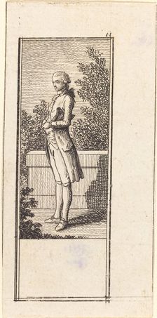 Young Man with Hat under Arm, 1784. Creator: Daniel Nikolaus Chodowiecki