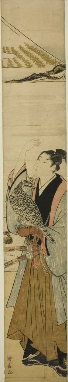Young Man with Symbols of the First Dream of the New Year, c. 1782. Creator: Torii Kiyonaga