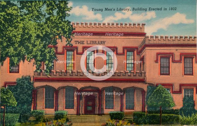 Young Men's Library, Augusta, Georgia, 1943. Artist: Unknown