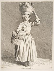 Young Milkmaid, 1737. Creator: Caylus, Anne-Claude-Philippe de