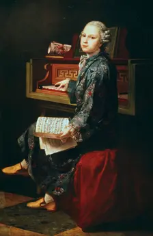 Young Musician at the Harpsicord