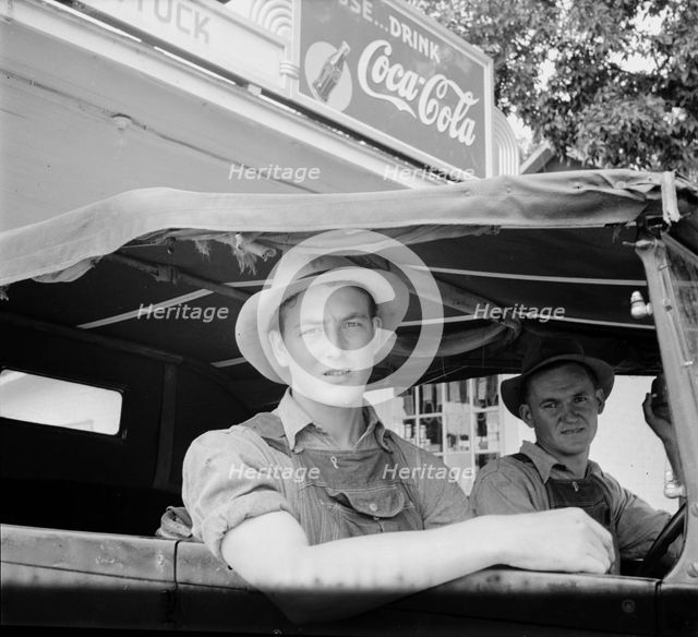 Young North Carolinian in old Ford, Person County, North Carolina, 1939. Creator: Dorothea Lange.