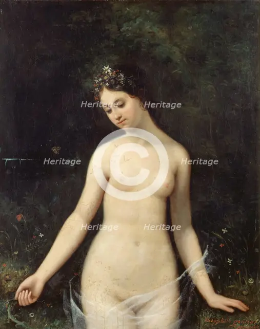Young naked woman, 1831. Creator: Theophile Gautier.