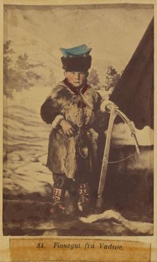 Young Sami boy, about 1867. Creator: Marcus Selmer