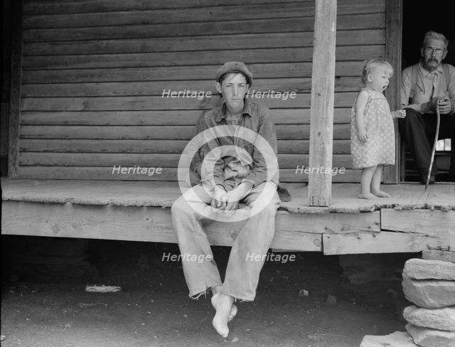 Young sharecropper at Chesnee, South Carolina, 1937. Creator: Dorothea Lange.