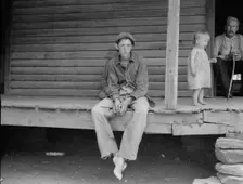 Young sharecropper at Chesnee, South Carolina, 1937. Creator: Dorothea Lange