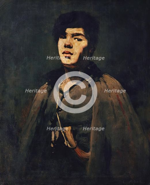 Young Shepherd, 1880. Creator: Theodule Ribot.