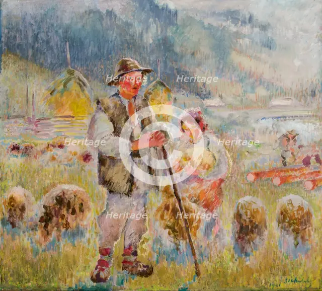 Young Shepherd, 1931. Creator: Kazimierz Sichulski.
