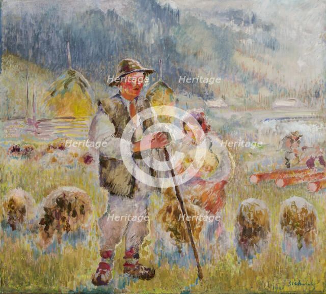 Young Shepherd, 1931. Creator: Kazimierz Sichulski.