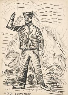 Young Slovakian, 1940 onwards. Creator: Arnold Peter Weisz-Kubincan