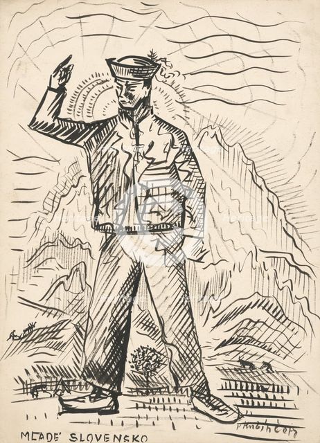 Young Slovakian, 1940 onwards. Creator: Arnold Peter Weisz-Kubincan.