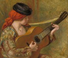 Young Spanish Woman with a Guitar, 1898. Creator: Pierre-Auguste Renoir
