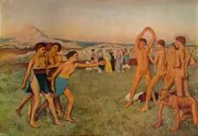 Young Spartans Exercising c1860, (1932). Artist: Edgar Degas