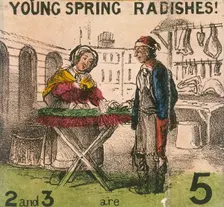 Young Spring Radishes! Cries of London, c1840. Artist: TH Jones