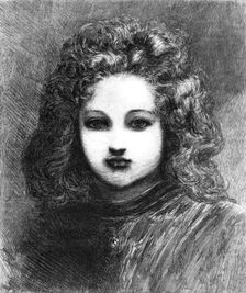 "Young St. George", by E. Lundgren, in the Fine-Art Gallery, Haymarket, 1868. Creator: W Thomas