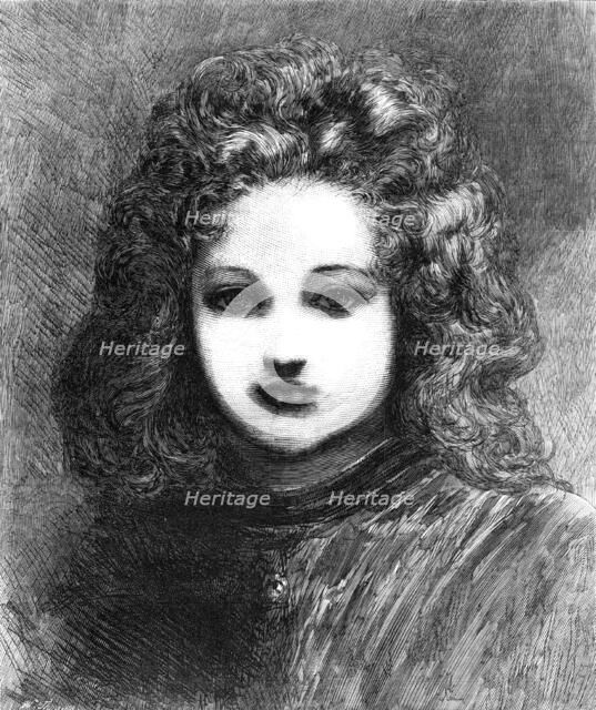 "Young St. George", by E. Lundgren, in the Fine-Art Gallery, Haymarket, 1868.  Creator: W Thomas.