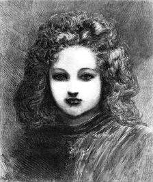 "Young St. George", by E. Lundgren, in the Fine-Art Gallery, Haymarket, 1868. Creator: W Thomas