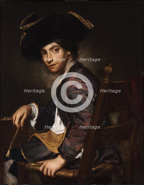 Young Painter in His Studio, c1730. Creator: Fra Galgario (Giuseppe Vittore Ghislandi) (1655-1743).