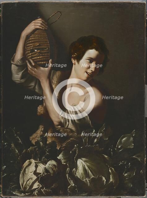 Young Peasant with a Flask, 1610. Creator: Tommaso Salini.