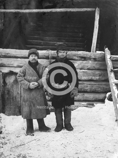 Young peasants of the village of Boguchansky Yenisei district, 1911. Creator: Unknown.